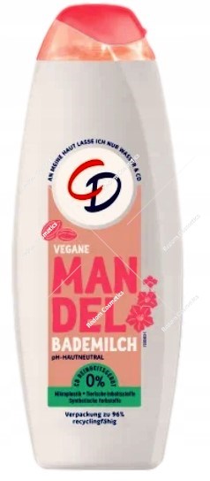CD Vegane Mandel migdałowe mleczko do kąpieli dla kobiet 600 ml