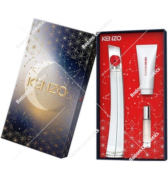 Kenzo by Flower woda perfumowana dla kobiet 100 ml + woda perfumowana 10 ml + mleczko do ciała 75ml