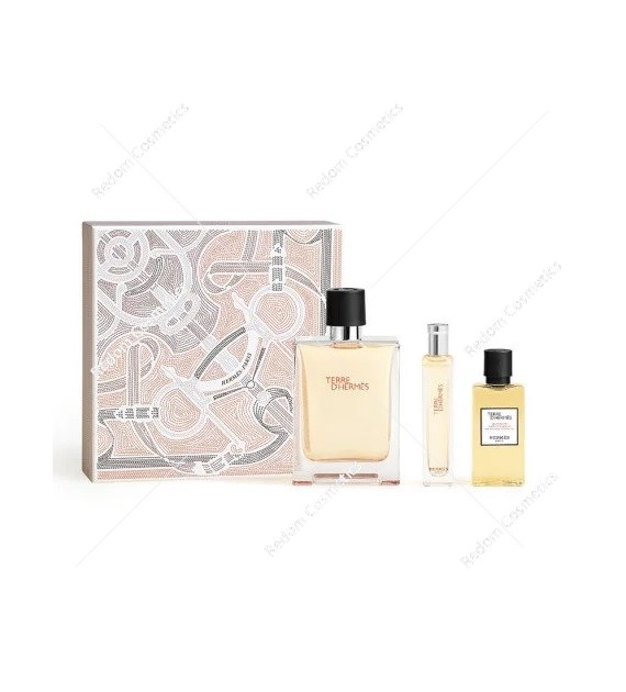 Hermes Terre D'Hermes woda toaletowa dla mężczyzn 100 ml + woda toaletowa 15 ml + żel pod prysznic 40 ml