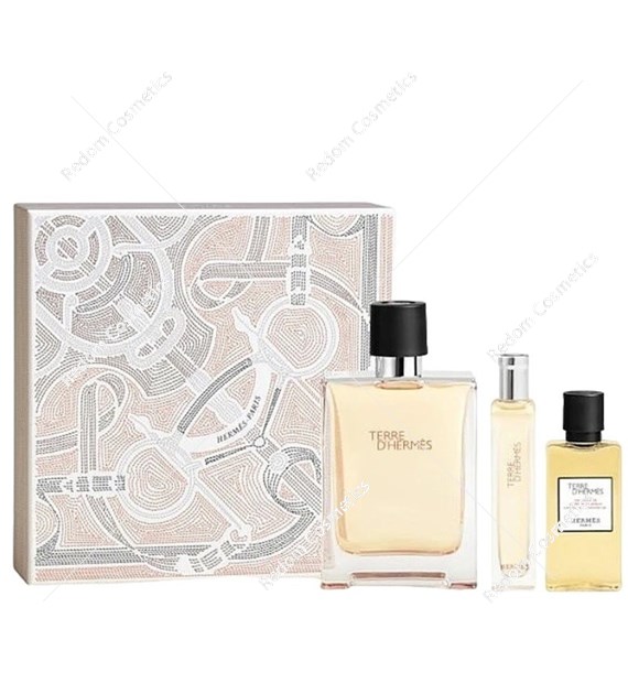 Hermes Terre D'Hermes woda toaletowa dla mężczyzn 100 ml + woda toaletowa 15 ml + żel pod prysznic 40 ml
