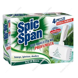Spic&Span kostki do wc z odkamieniaczem 4 szt Pine