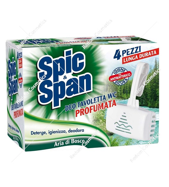 Spic&Span kostki do wc z odkamieniaczem 4 szt Pine