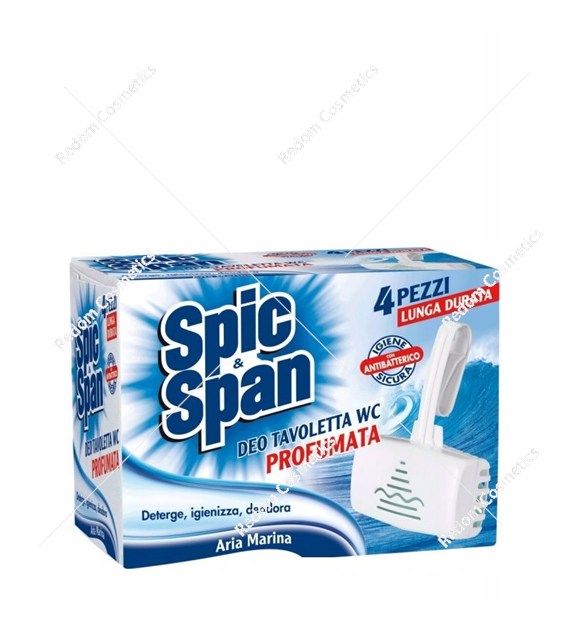 Spic&Span kostki do wc z odkamieniaczem 4 szt Marine