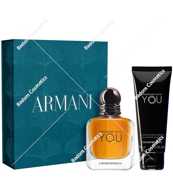 Armani Emporio Stronger with You woda toaletowa dla mężczyzn 50 ml + żel pod prysznic 75 ml