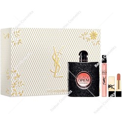 Yves Saint Laurent Black Opium woda perfumowana dla kobiet 90 ml + Woda perfumowana dla kobiet 10 ml + mini pomadka 1,3g