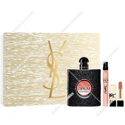 Yves Saint Laurent Black Opium woda perfumowana dla kobiet 90 ml + woda perfumowana 10 ml + mini pomadka 1,3g