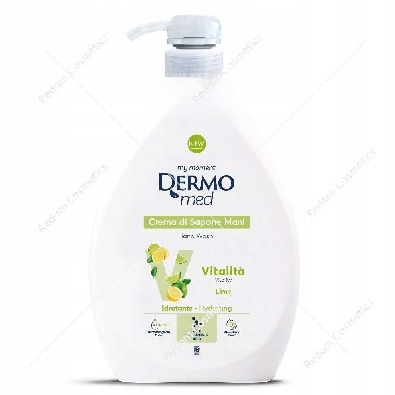 Dermomed mydło w płynie z pompką Vitalita Limonka 1 l