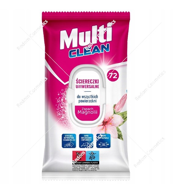 Multi Clean uniwersalne ściereczki do wszystkich powierzchni o zapachu Magnolii