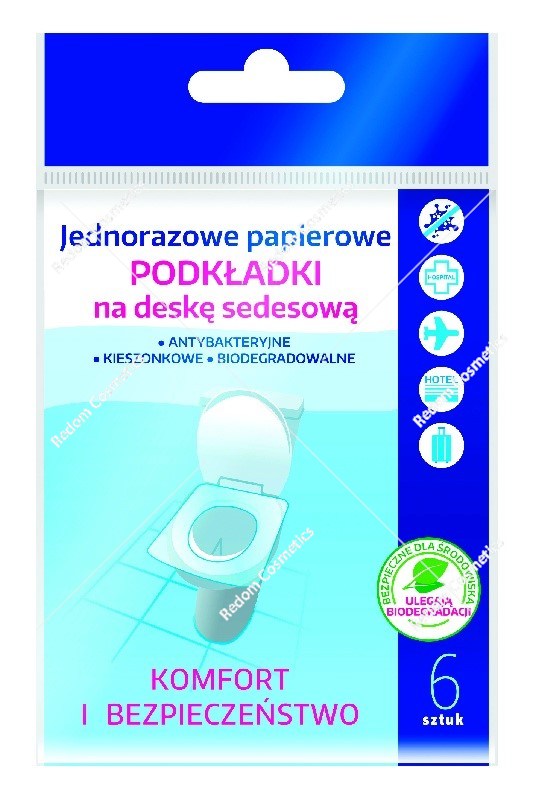 Higieniczne podkładki toaletowe 6 sztuk