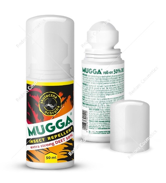 Mugga 50% DEET preparat przeciw insektom roll on 50 ml