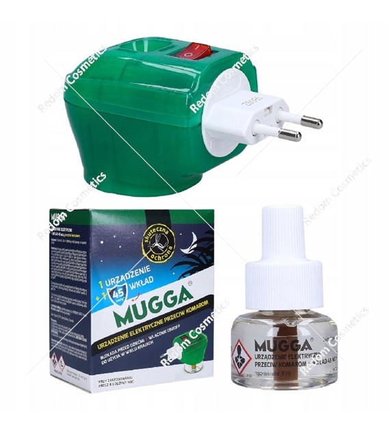 Mugga elektro urządzenie + wkład 45 nocy 35 ml