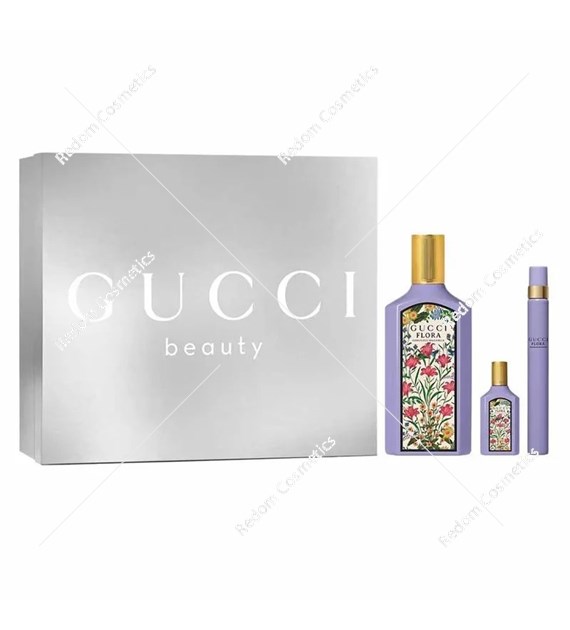 Gucci Flora Gorgeous Magnolia woda perfumowana dla kobiet 100 ml + woda perfumowana 10 ml + woda perfumowana 5 ml