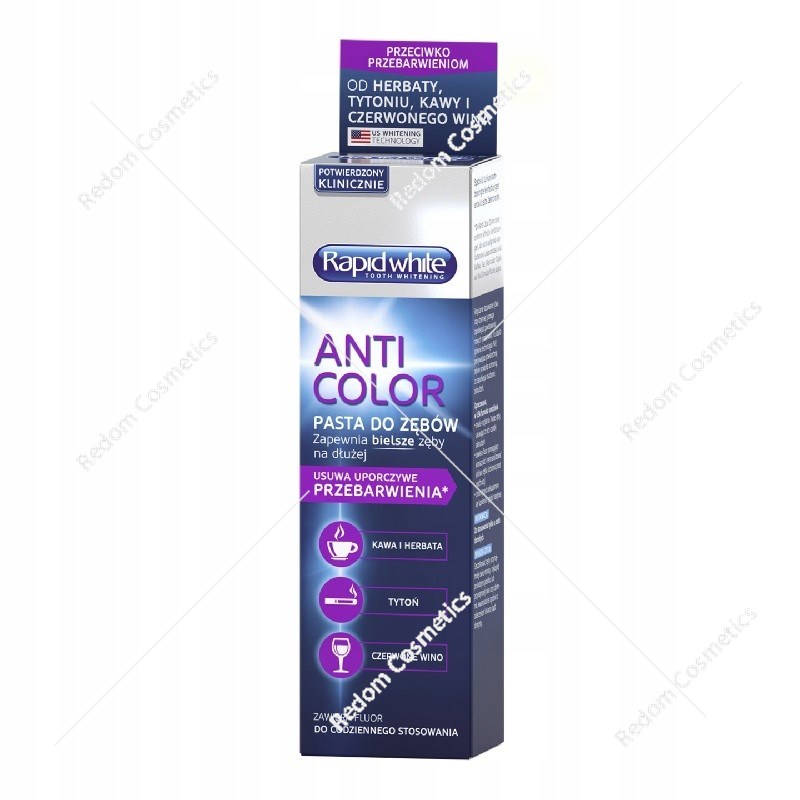 Rapid White Anti Color pasta do zębów 75 ml