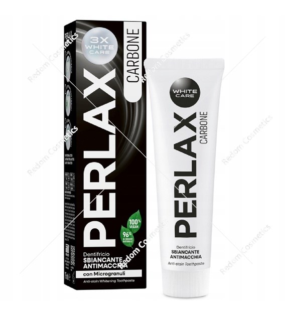 Perlax Carbone pasta do zębów, aktywny węgiel skuteczne wybielanie 75ml