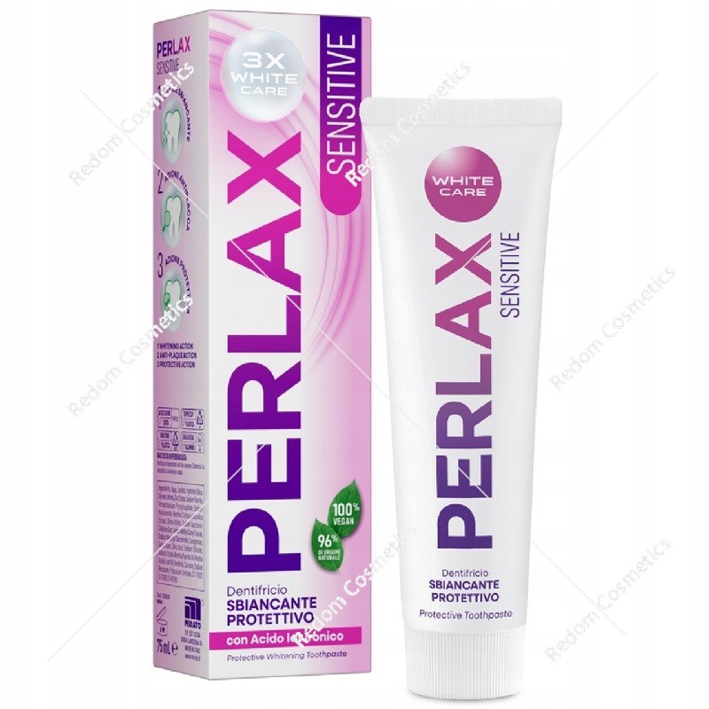 Perlax Sensitive pasta do zębów delikatna ochrona dla wrażliwych zębów 75ml