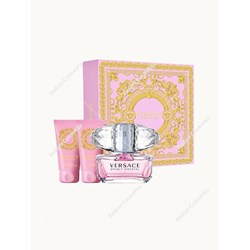 Versace Bright Crystal woda toaletowa dla kobiet 50 ml + balsam do ciała 50 ml + żel pod prysznic 50 ml