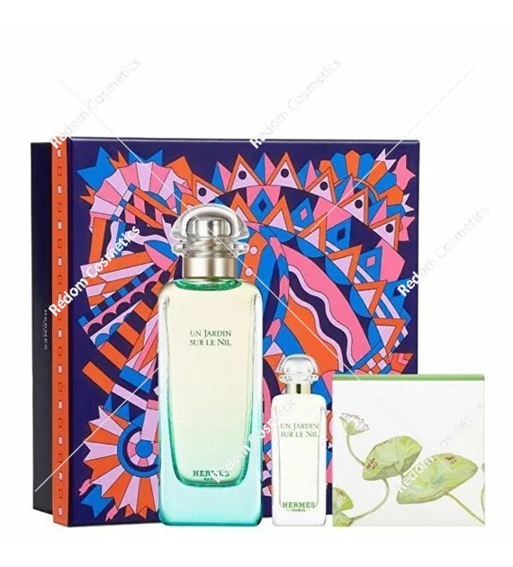 Hermes Un Jardin Sur Le Nil woda toaletowa 100 ml + woda toaletowa 7,5 ml + mydło 50g