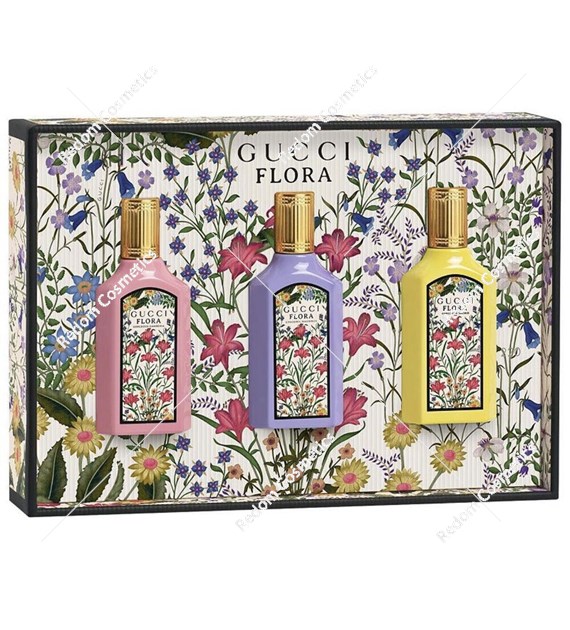 Gucci Flora Gorgeous Trio zestaw miniaturek 15 ml