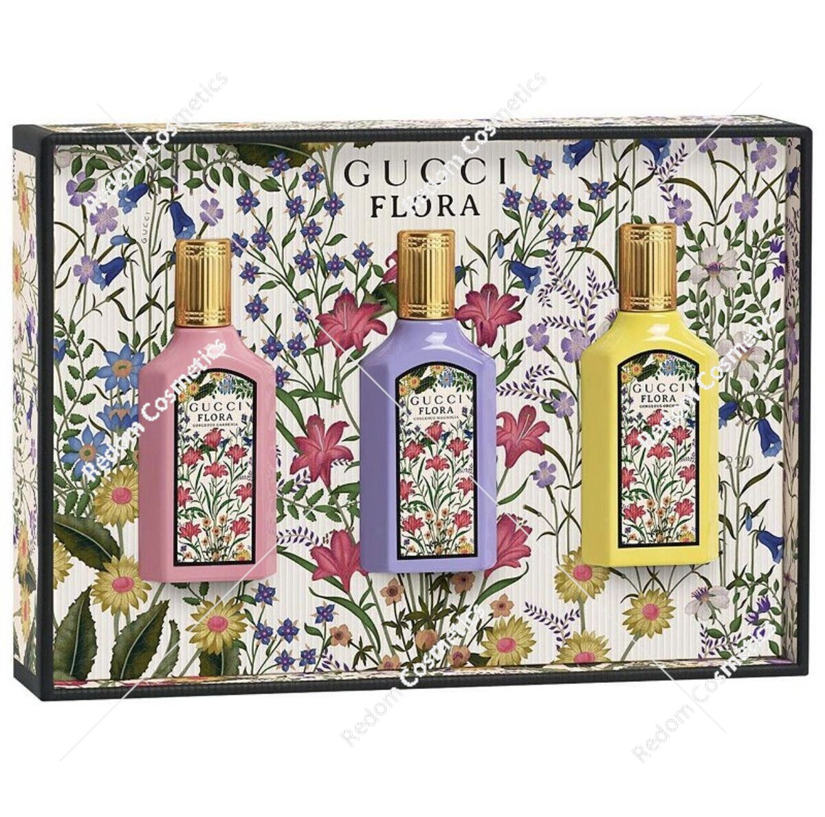Gucci Flora Gorgeous Trio zestaw miniaturek 15 ml