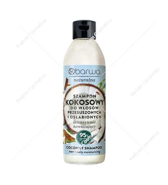 Barwa Naturalna szampon Kokosowy nawilżający 300 ml
