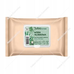 Luba Family nawilżany papier toaletowy Aloes 50 sztuk