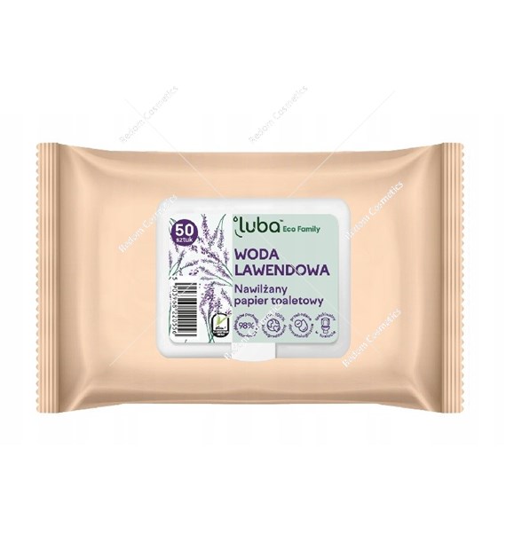 Luba nawilżany papier toaletowy Lawenda 50 sztuk