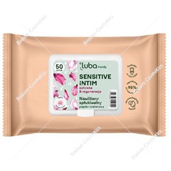 Luba Family nawilżany papier toaletowy Sensitive Intim 50 sztuk