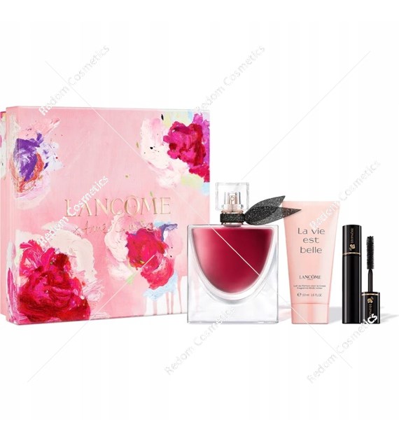 Lancome La Vie Est Belle L'Elixir woda perfumowana dla kobiet 50 ml + balsam do ciała 50 ml + maskara hypnose 2 ml