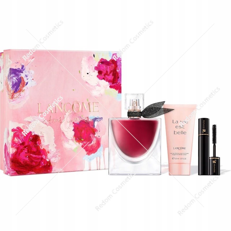 Lancome La Vie Est Belle L'Elixir woda perfumowana dla kobiet 50 ml + balsam do ciała 50 ml + maskara hypnose 2 ml