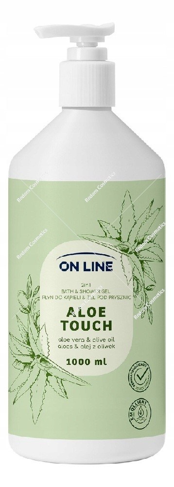 On Line żel pod prysznic & płyn do kąpieli ALOE TOUCH aloes & oliwka 1L