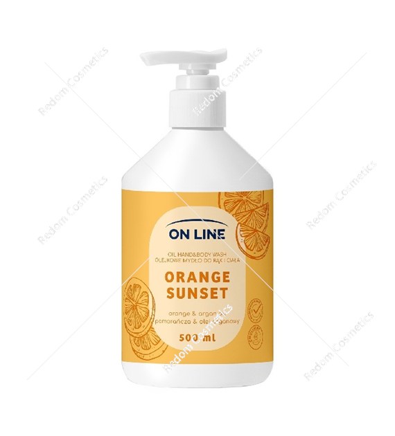 ON LINE Olejkowe mydło 2w1 Orange Sunset 500 ml