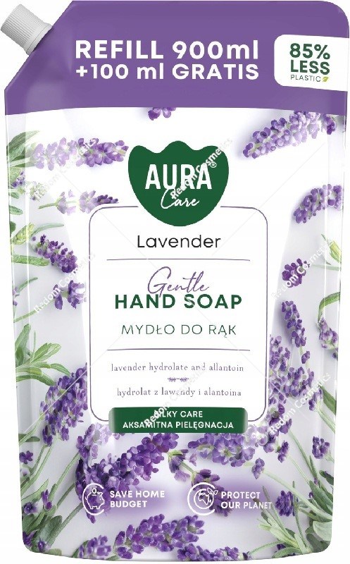 BISPOL Aura Care mydło w płynie zapas 1L Lawenda