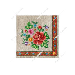 Serwetki dekoracyjne A'20 Folk on beige