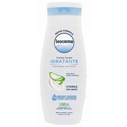 Leocrema Krem do ciała nawilżający Aloes i kwas hialuronowy 400 ml