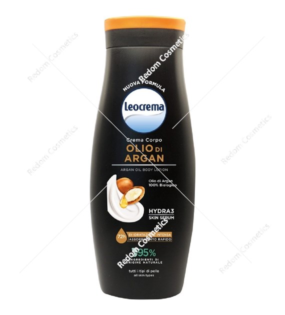Leocrema Krem do ciała nawilżający z olejkiem Arganowym 400 ml