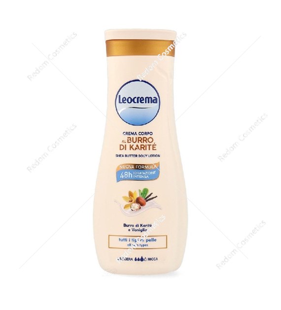 Leocrema Krem do ciała nawilżający z masłem Shea 400 ml