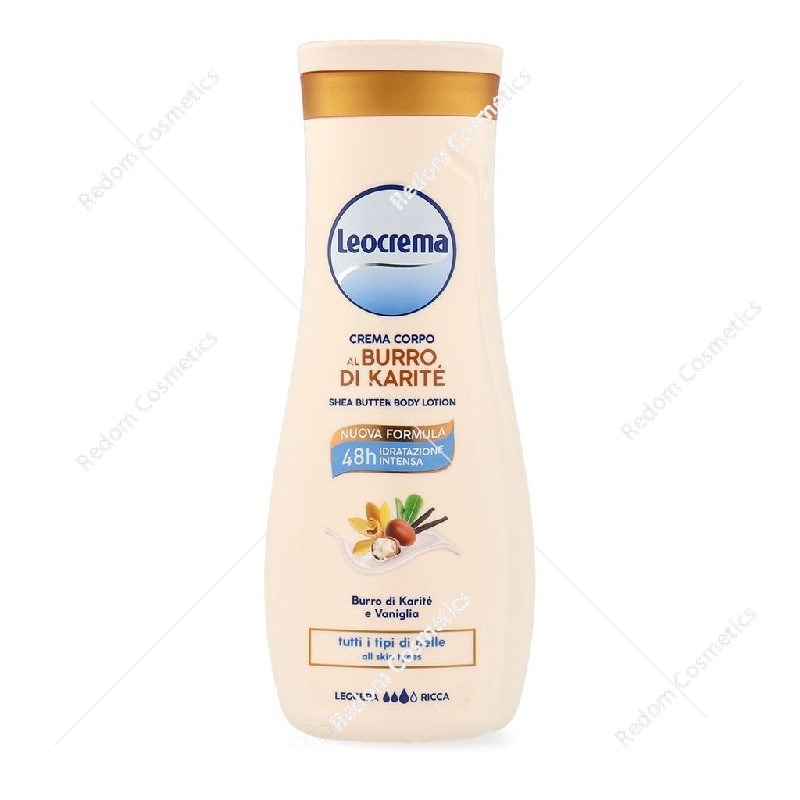 Leocrema Krem do ciała nawilżający z masłem Shea 400 ml