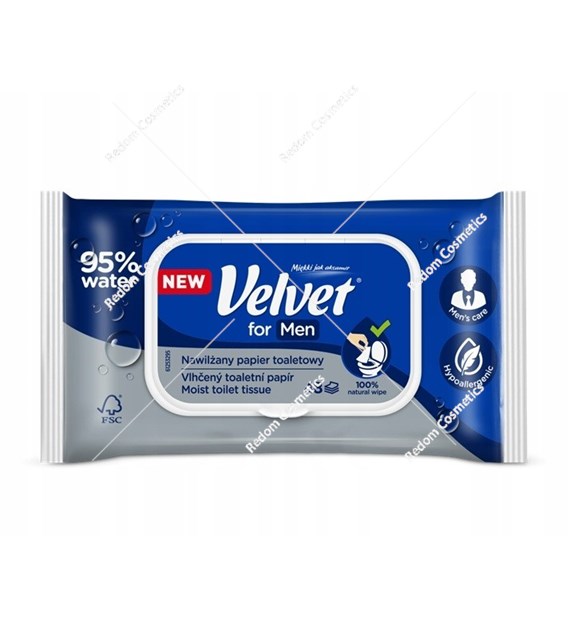 Velvet papier nawilżony bezzapachowy  48 sztuk