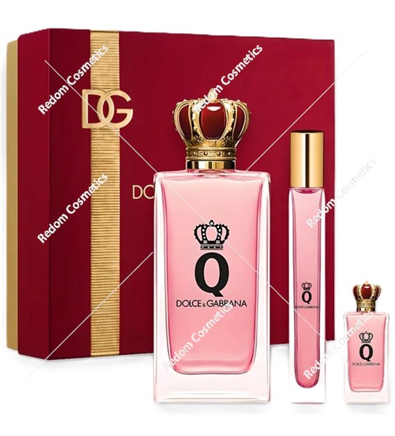 Dolce & Gabbana Q by Dolce woda perfumowana zestaw dla kobiet 100 ml + woda perfumowana 10 ml + woda pefumowana 5 ml