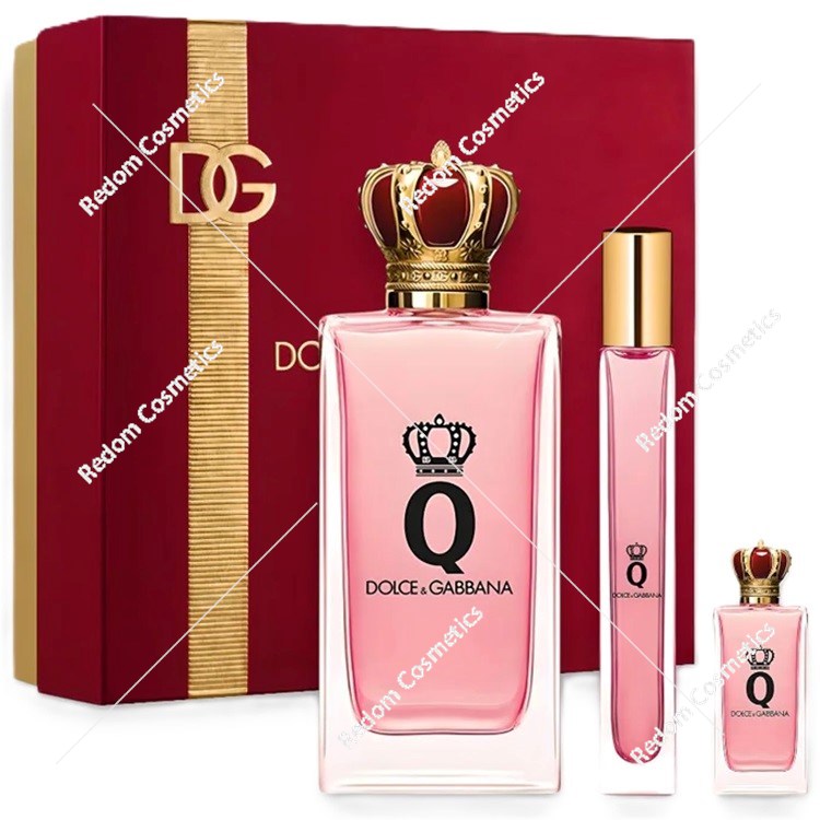 Dolce & Gabbana Q by Dolce woda perfumowana zestaw dla kobiet 100 ml + woda perfumowana 10 ml + woda pefumowana 5 ml