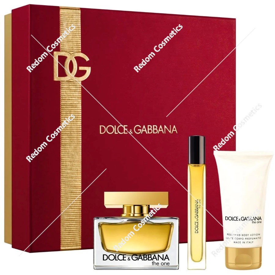 Dolce & Gabbana The One woda perfumowana zestaw dla kobiet 75 ml + woda perfumowana 10 ml + balsam do ciała 50 ml