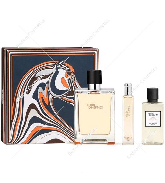 Hermes Terre D'Hermes woda toaletowa dla mężczyzn 100 ml + woda toaletowa 15 ml + woda po goleniu 40 ml
