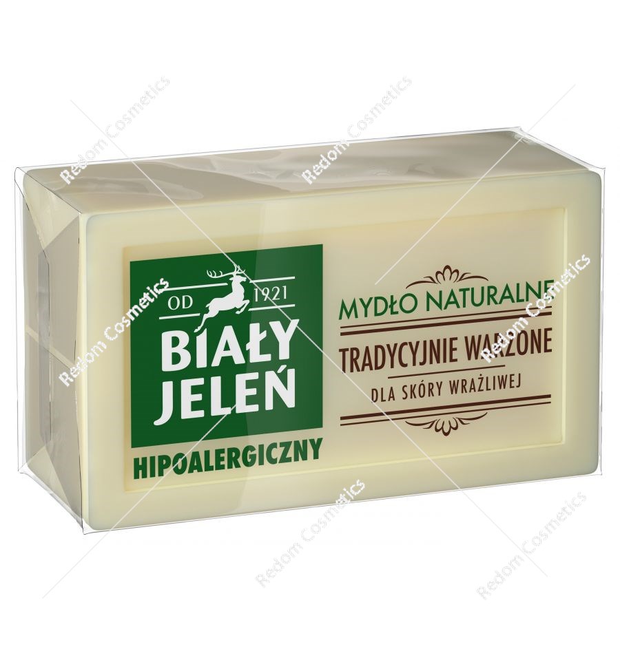 Biały Jeleń mydło naturalne w kostce 150 g
