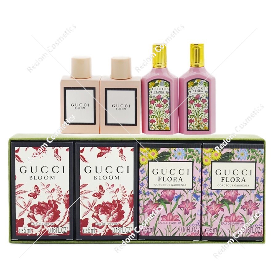 Gucci Flora Gorgeous Gardenia & Bloom zestaw miniaturek 20 ml (4 X 5 ml)