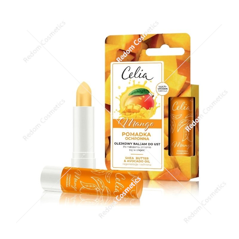 Celia Pomadka ochronna - Olejkowy balsam do ust Mango
