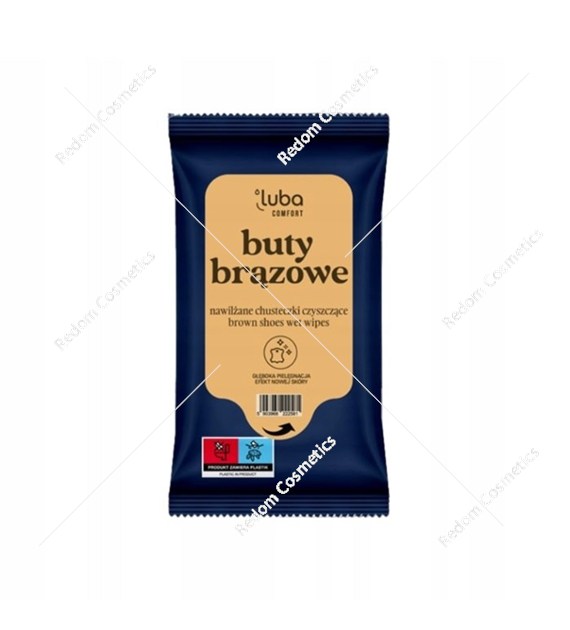 Luba Comfort  chusteczki nawilżane do butów brązowych – głębia koloru, pielęgnacja, konserwacja