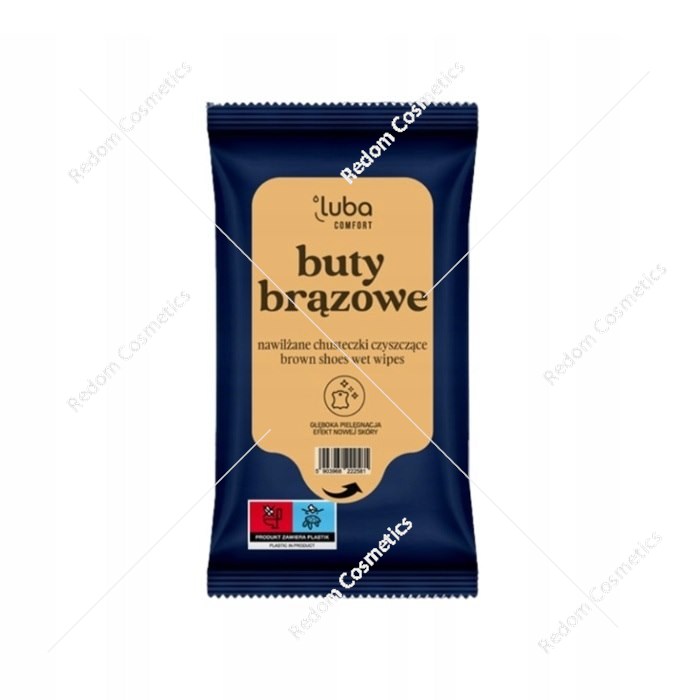 Luba Comfort  chusteczki nawilżane do butów brązowych – głębia koloru, pielęgnacja, konserwacja