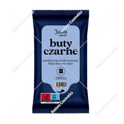 Luba Comfort chusteczki nawilżane do butów czarnych – blask, ochrona, usuwanie zabrudzeń