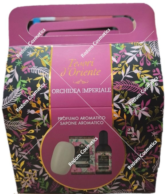 Tesori d’Oriente Orchidea Imperiale zestaw perfum + mydło w kostce