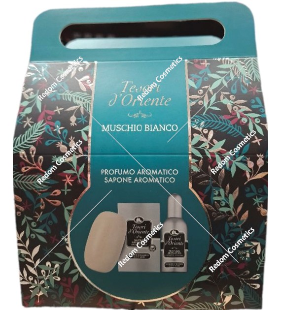 Tesori d’Oriente Muschio Bianco zestaw perfum + mydło w kostce